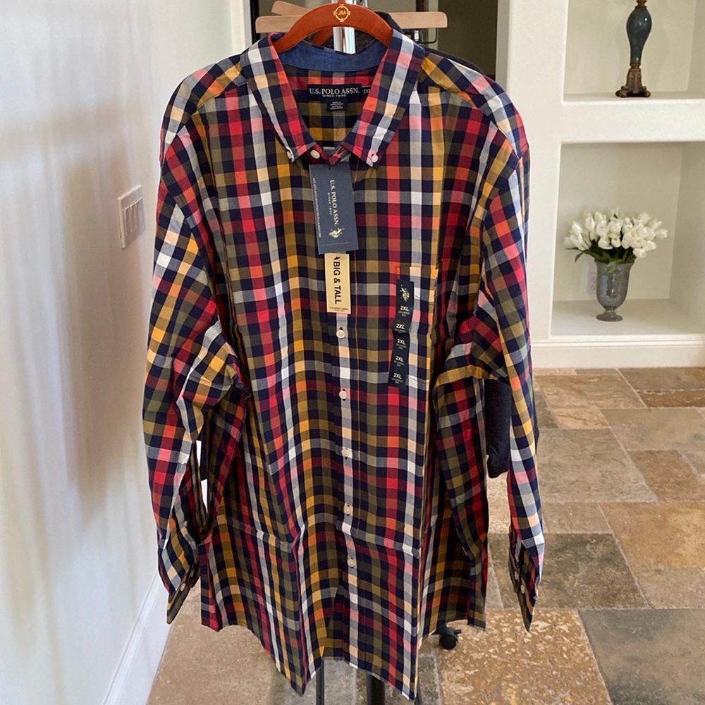 US POLO ASSN. button down shirt - size 2XL.
